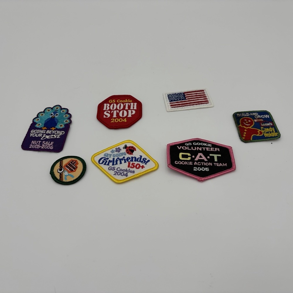 Vintage Girl‎ Scout cookie patch lot 2004 2005 2006 booth sales badges